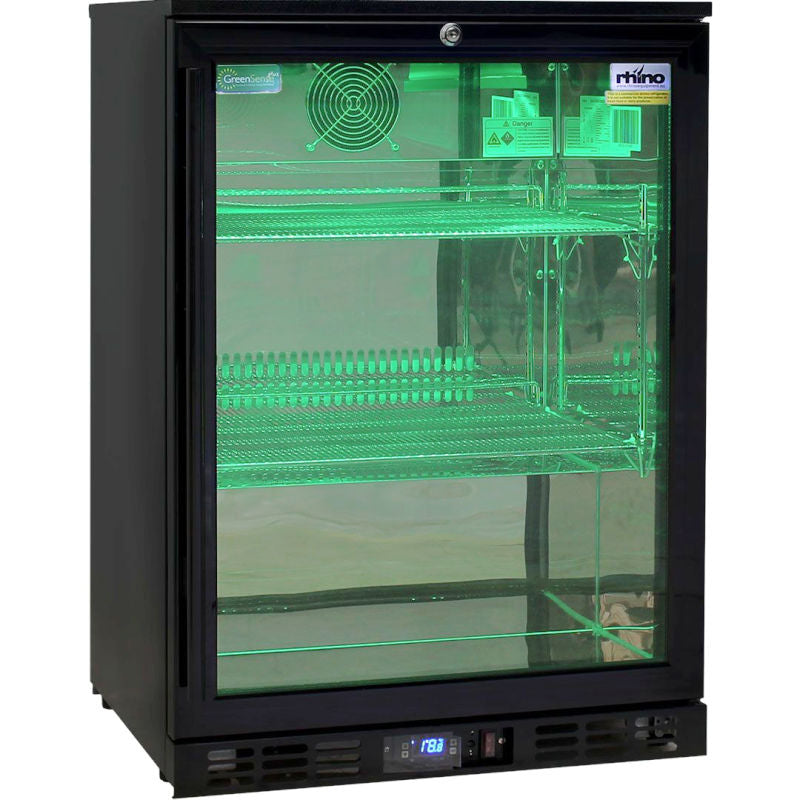 Bar Fridge | Single Door Alfresco | Multi Light with green LED lighting