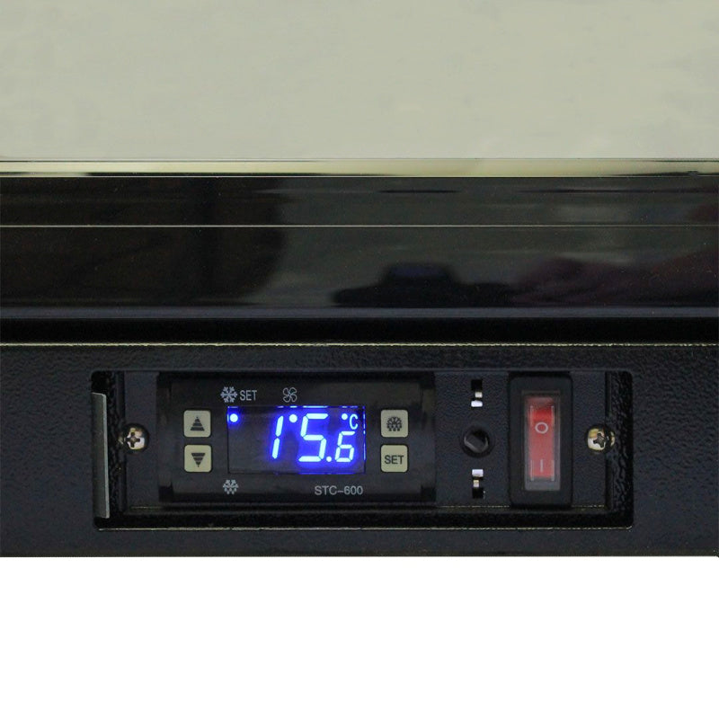 Bar Fridge | Single Door Alfresco | Multi Light close up view of temperature controls